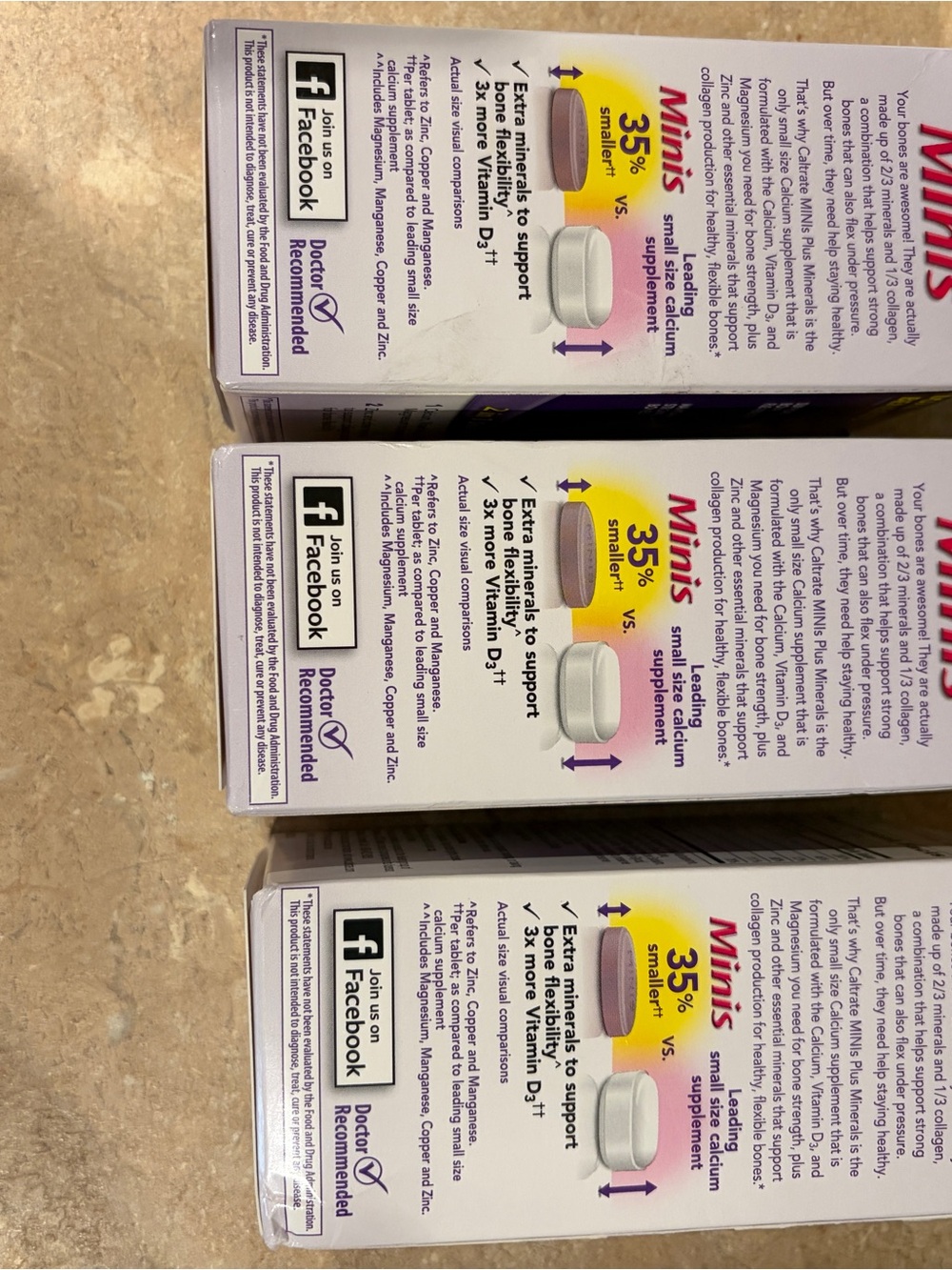 Caltrate Bone Health Advanced Minis Calcium Supplement – 3 boxes - Picture 3 of 3